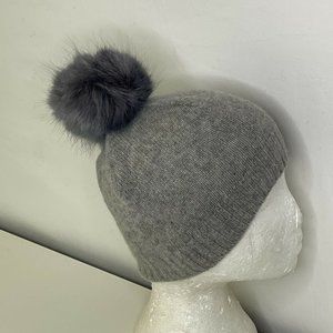 Portolano Knit 100% Cashmere PomPom Beanie